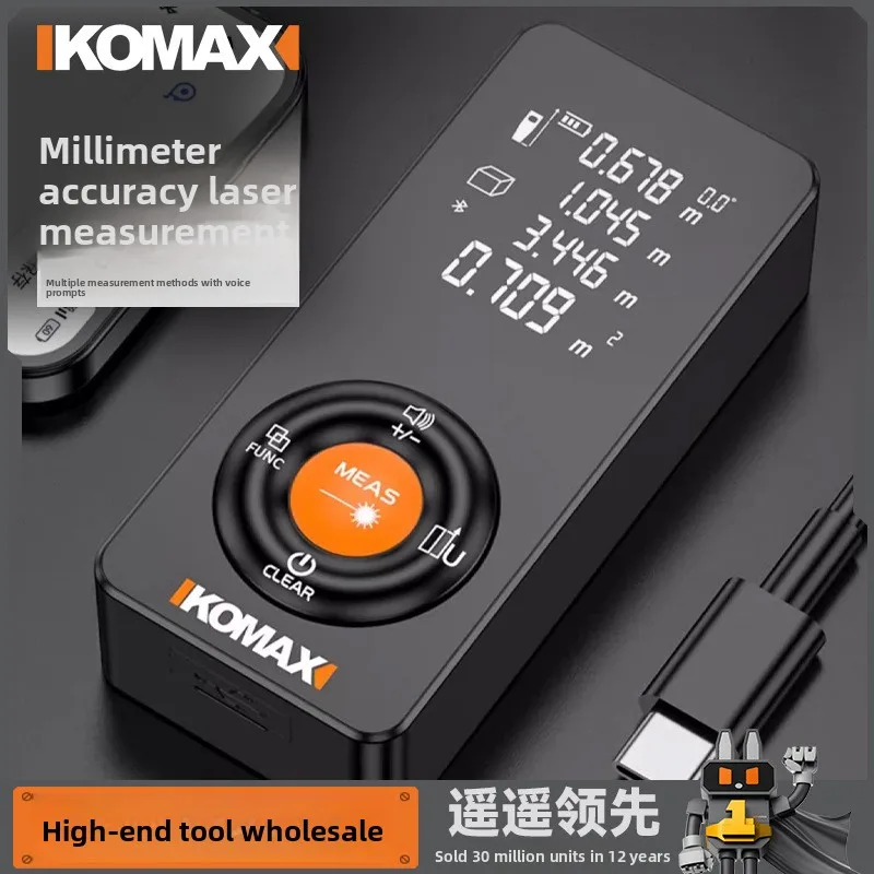 Laser Rangefinder Mini Laser Measurement Tool Laser Tape High Accuracy Multiple Measurement Functions