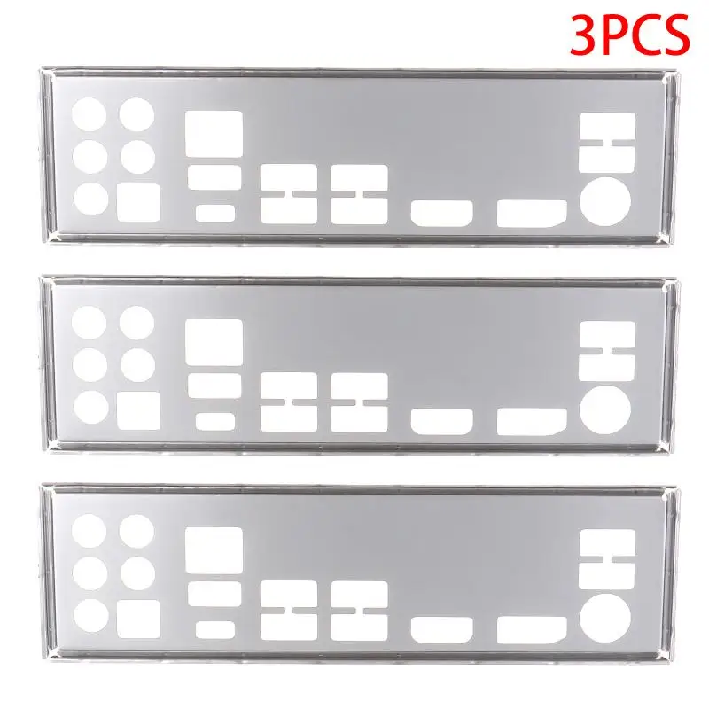 1/3Pcs IO I/O Shield Back Plate Stainless Steel Back Plate Blende Bracket For B450M Steel Legend, B450 Steel Legend