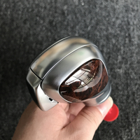 Chrome Matt With Leather Shift Knob Gear Side Cover DSG Emblem For VW Golf 6 7 R GTI Passat B7 B8 CC R20 Jetta MK6 GLI