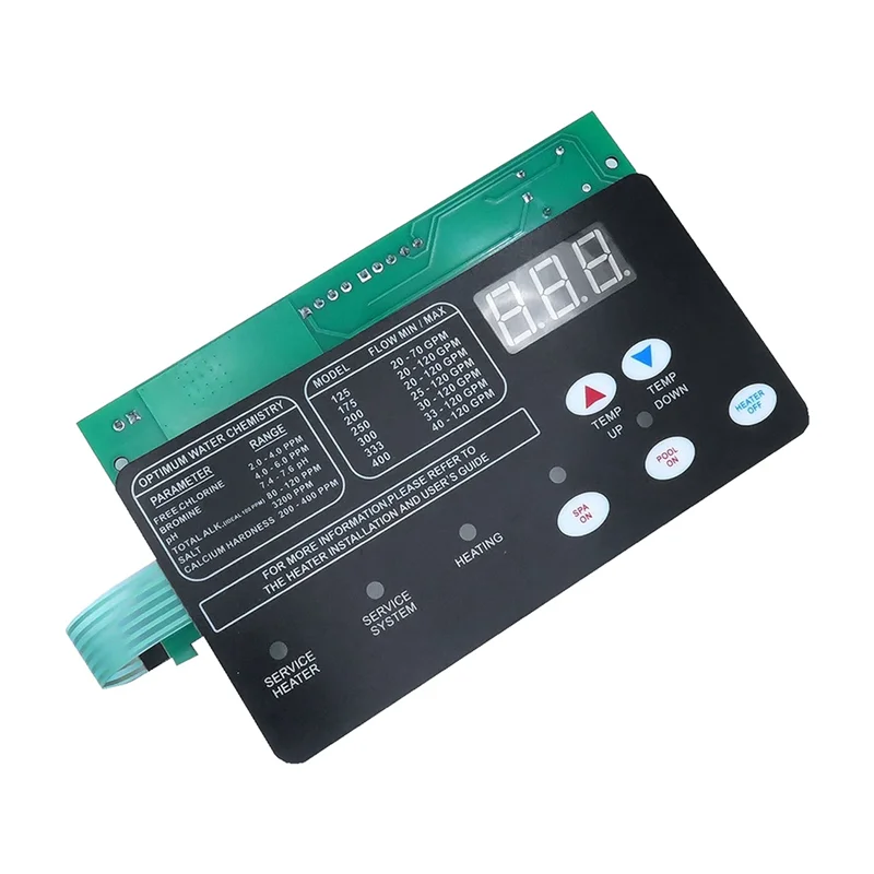 

A60E-42002-0007S Control Board Kit W/ 472610Z Switch Pad Replace For Master NA/LP Series Pool/Spa Heater Electrical Systems