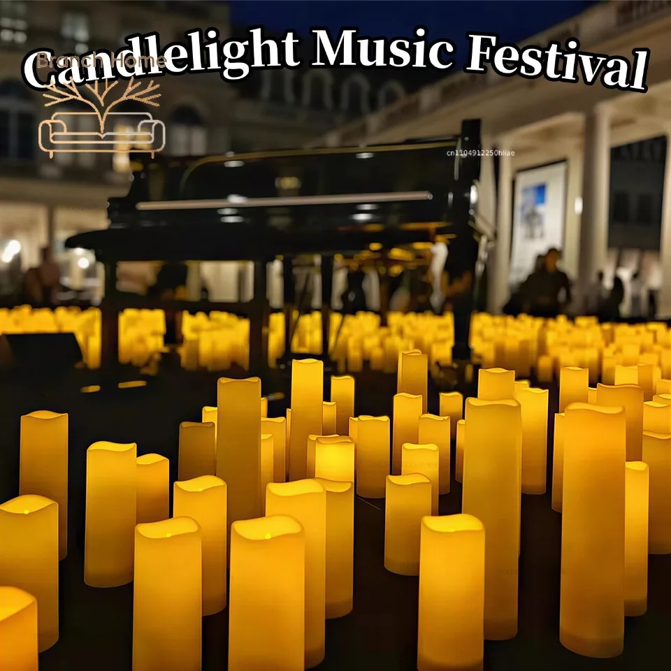 9-180pcs LED Candles with Flickering Flameless Candles Battery Operated Pillar Candles Wedding Decoration Candlelight Christmas