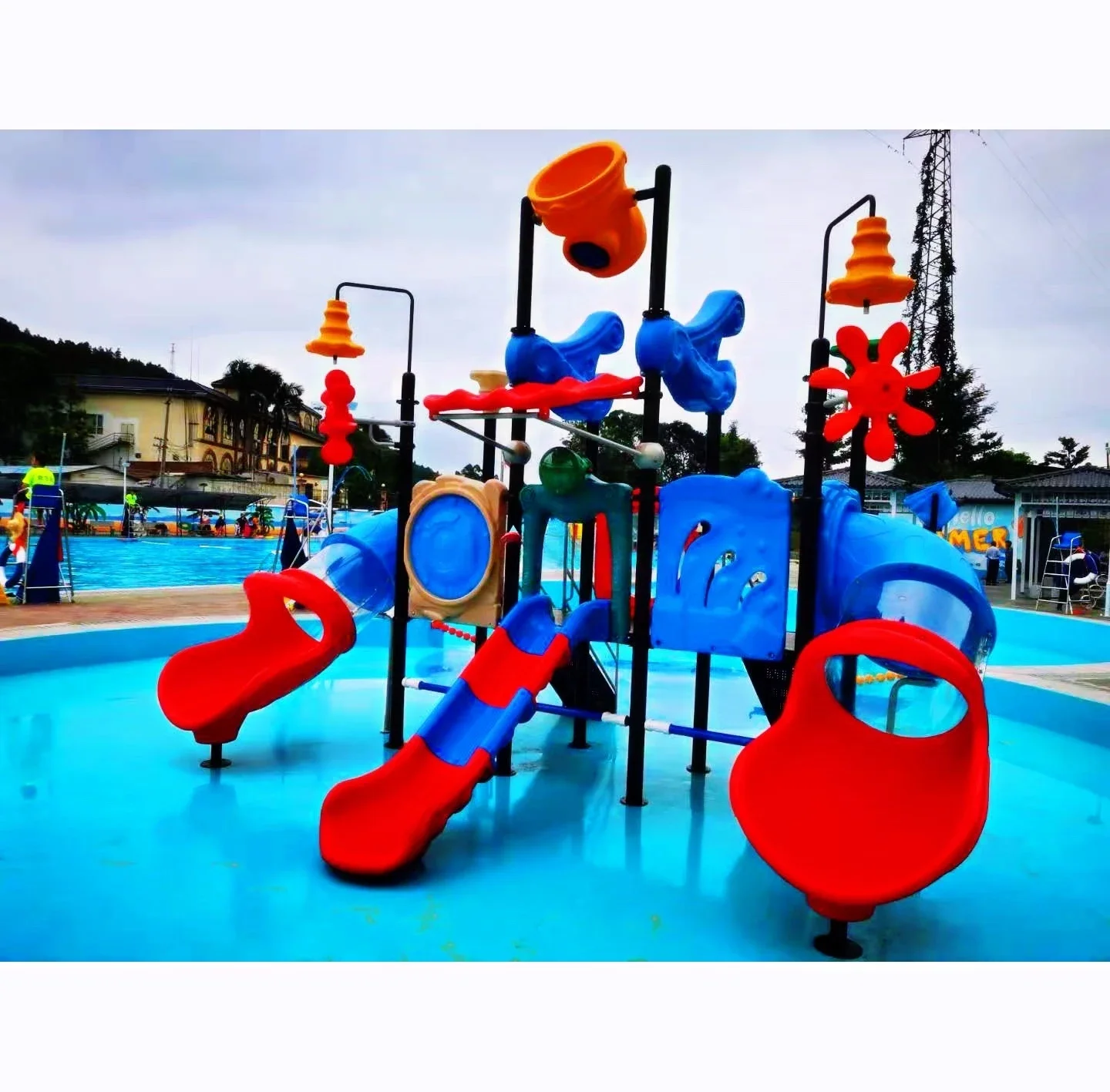 Niños al por mayor tobogán equipo de parque acuático patio de juegos acuático al aire libre cerca de mí