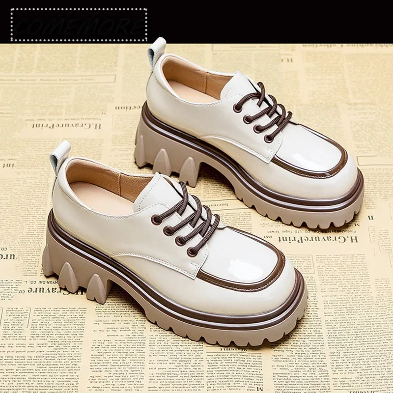 

Женская обувь Лоферы Мэри Джейн Женские японские ретро на мягкой подошве для девочек на толстой подошве и высоком каблуке на платформе Роскошный дизайнерский круглый носок