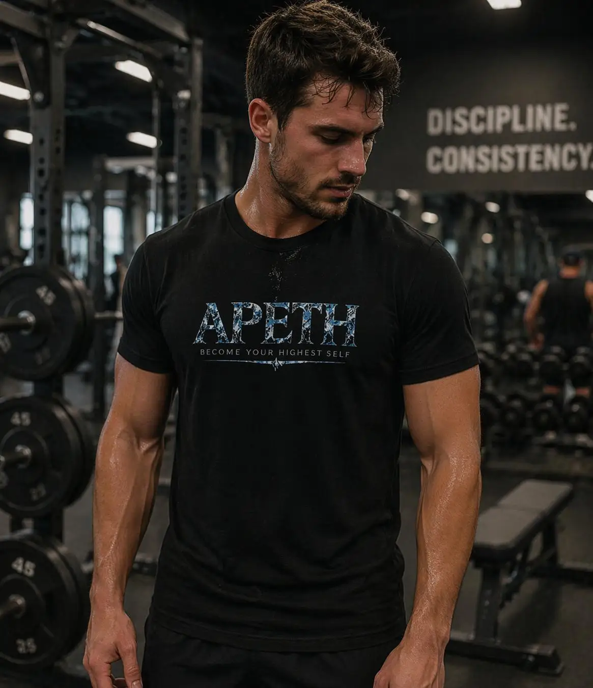 Apeth Become Your Highest Self T-Shirt, Motivational Graphic Tee, Inspirational Quote Shirt Simple  Stylish, Comfortable Trendy