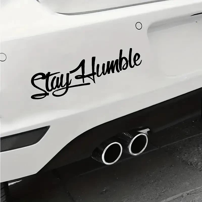 Reflective Car Sticker Stay Humble English Words Body StickerSide Door