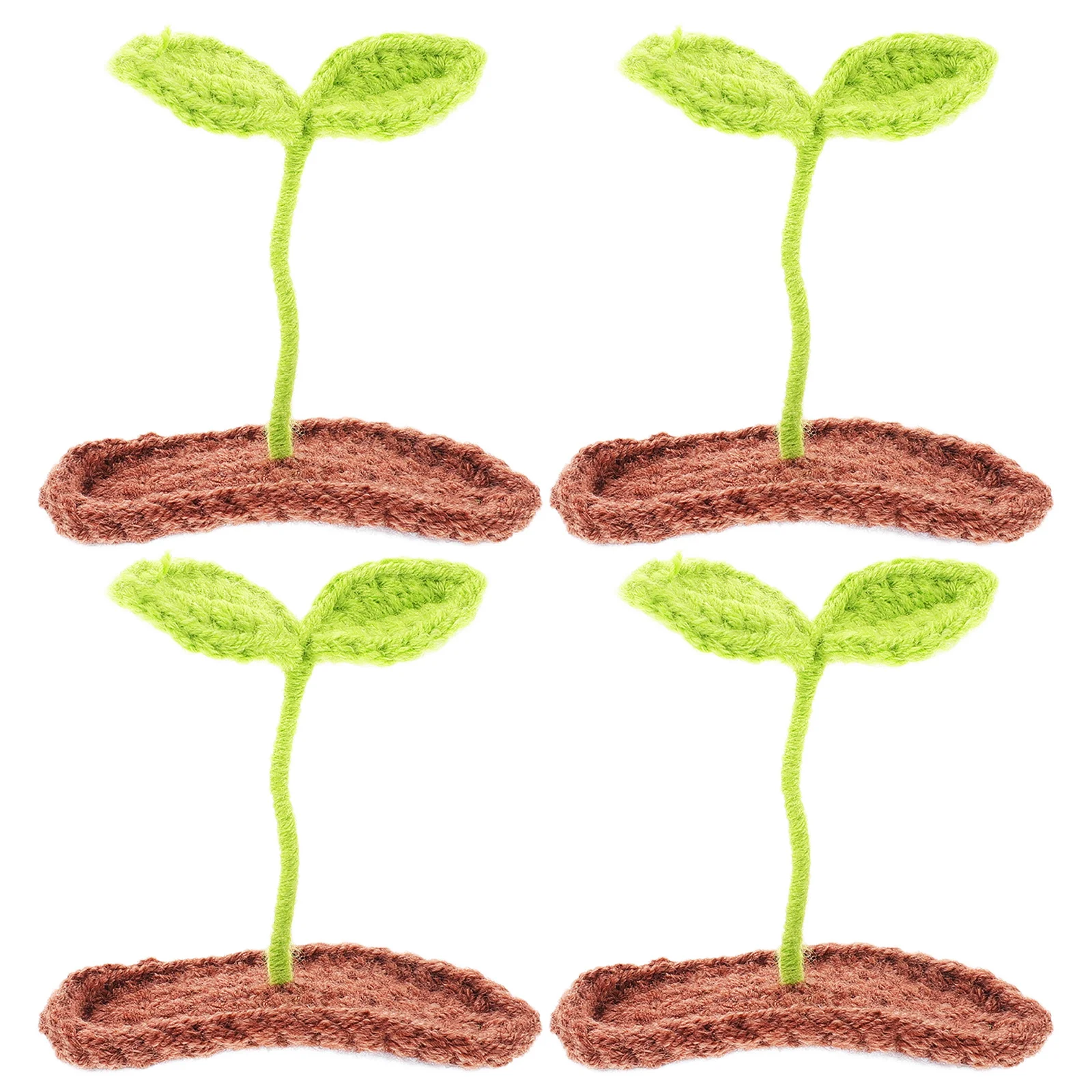 

4 Pcs Grass Hair Clip Clips Bean Sprout Childrens Accessories Hairpins for