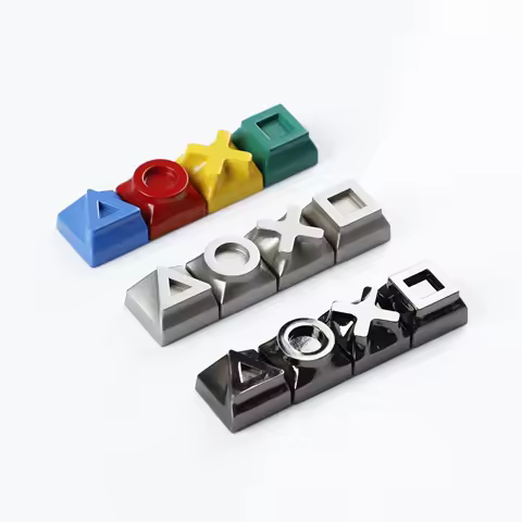YMDK Metal Game Console Keycaps Arrow Keys 4pcs Custom Mechanical Keyboard Caps Alloy Gaming Key Caps Personality Stress Relief