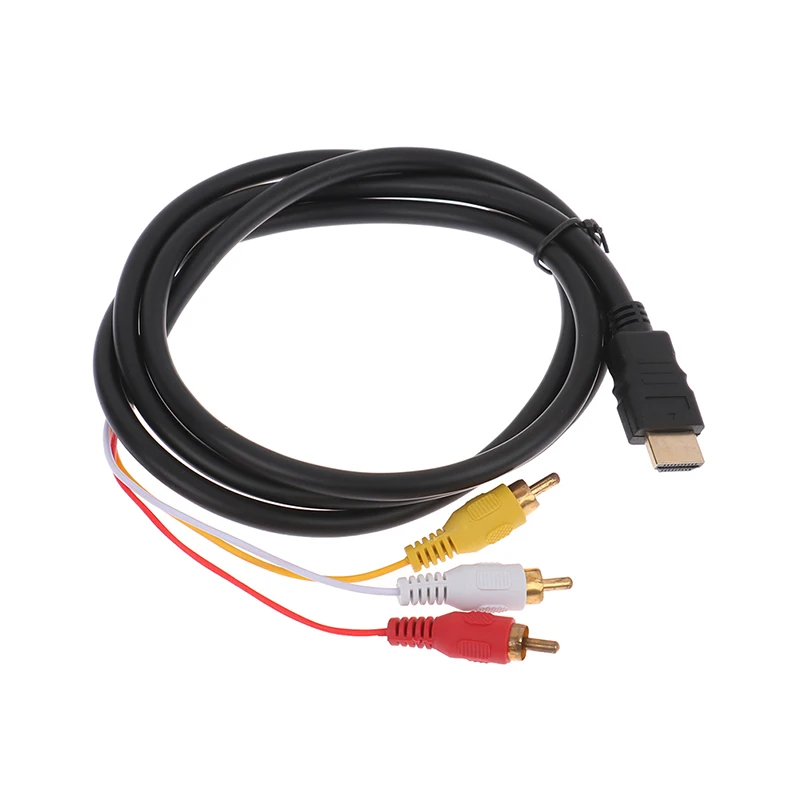 1.5M 5Ft Video Audio Converter Component Av Adapter Kabel Hdtv Nuttig Hdmi-Compatibel Naar Rca