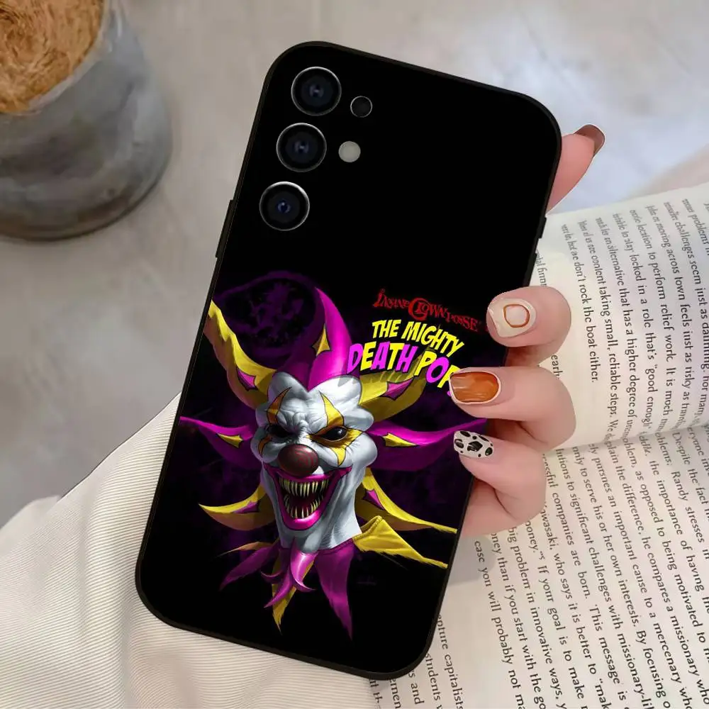 حافظة هاتف Band-ICP Horrorcore Insane C-Clown Posse لهاتف سامسونج S25، S24، S21، S22، S23، S30، Ultra، S20، Plus، غطاء أسود من السيليكون الناعم