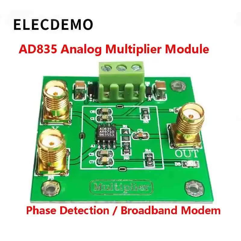 Four Quadrant Analog Multiplier Module, AM Modulator, Phase Detector, Signal Conditioner, Low Noise High Linearity Mixer,AD835
