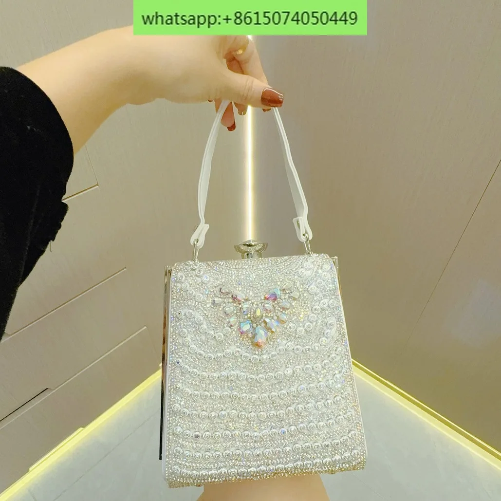 Celebrity rhinestone bag women's banquet diamond hand-held dinner bag