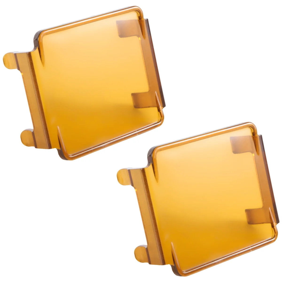 

2 Pcs 3 Inch Amber Led Pod Covers Square Led Light Bar Covers Led Cube Covers Protective Polycarbonate Light Bar Lens Covers