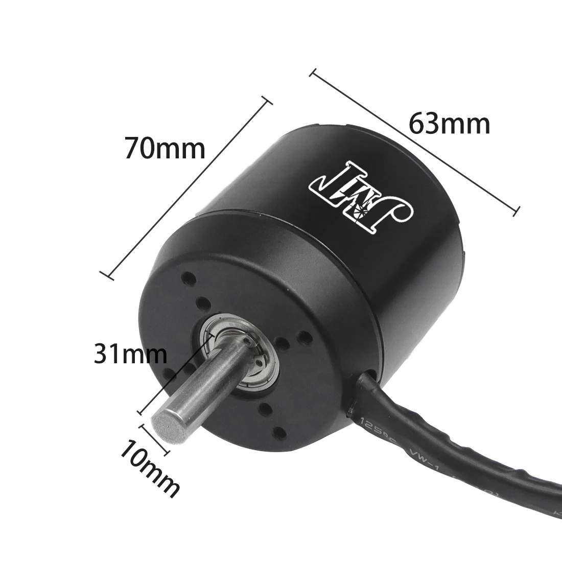 JMT Riemenmotor 6374 170KV 2800W Motor bürstenlos mit Hall-Sensor für DIY Elektro-Skateboard Allrad-Ausgleichsroller – Detail 4