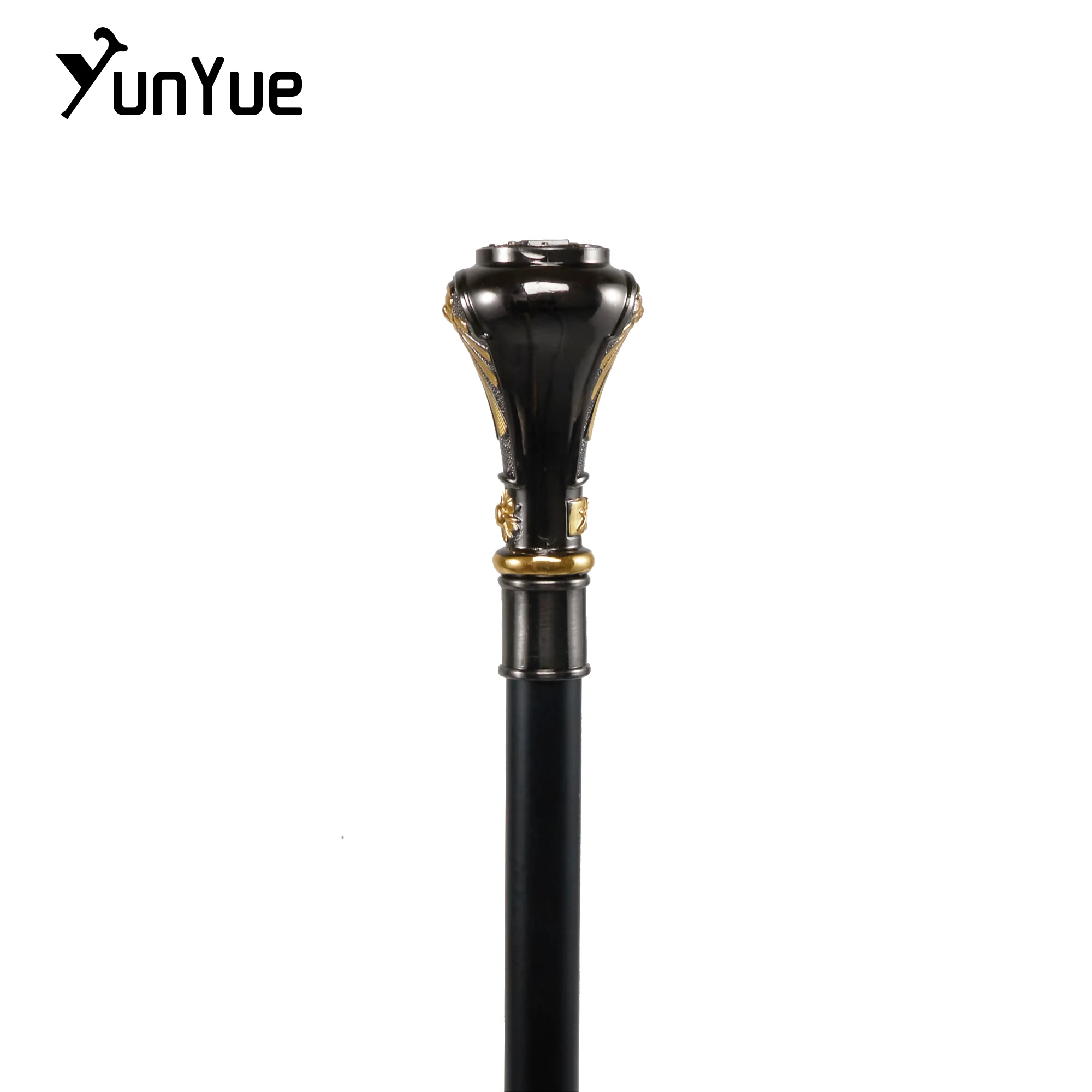 الذهب الأسود الشمس الله الطوطم المعادن عصا للمشي الفن الزخرفية هدية عصا للمشي شهم أنيقة العكاز تأثيري فيلم الدعامة الصولجان #5