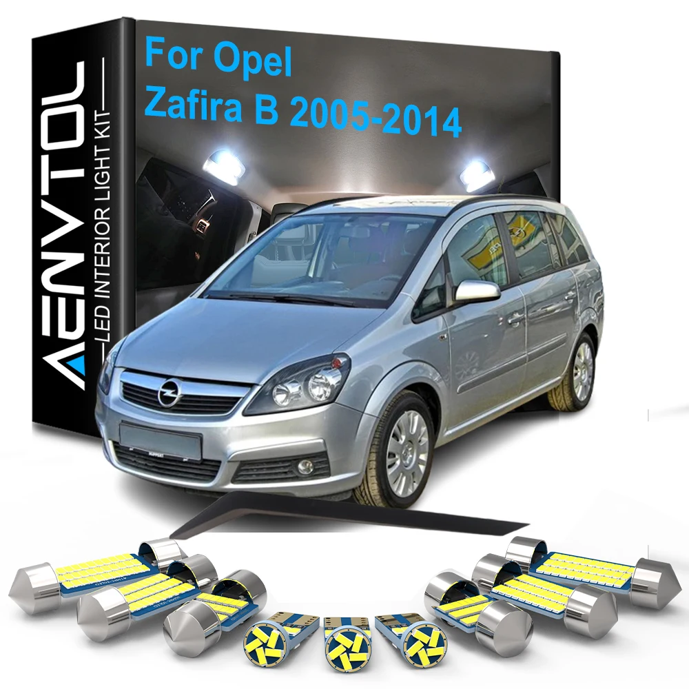 12 Stück Auto-Zubehör LED-Innenbeleuchtung Canbus für Opel Zafira B 2005 2006 2007 2008 2009 2010 2011 2012 2013 2014 Fehlerfrei
