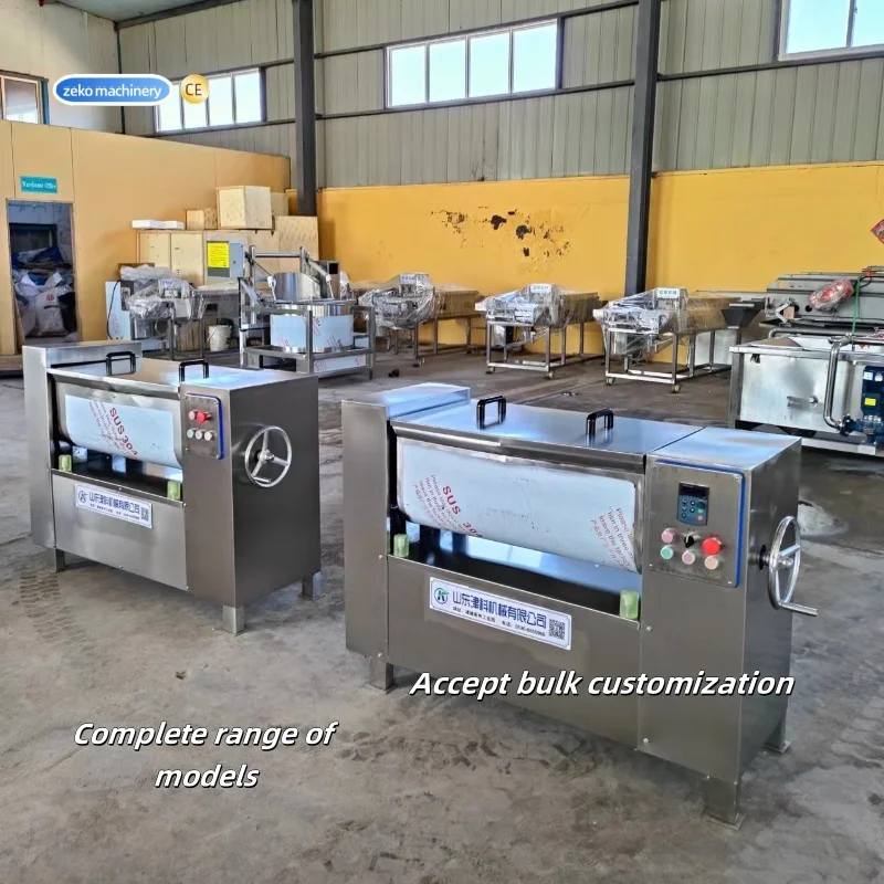 Industrieller Füllmischer aus Edelstahl für Fleisch und Gemüse, Doppelwellen-Mischmaschine für die Lebensmittelverarbeitung