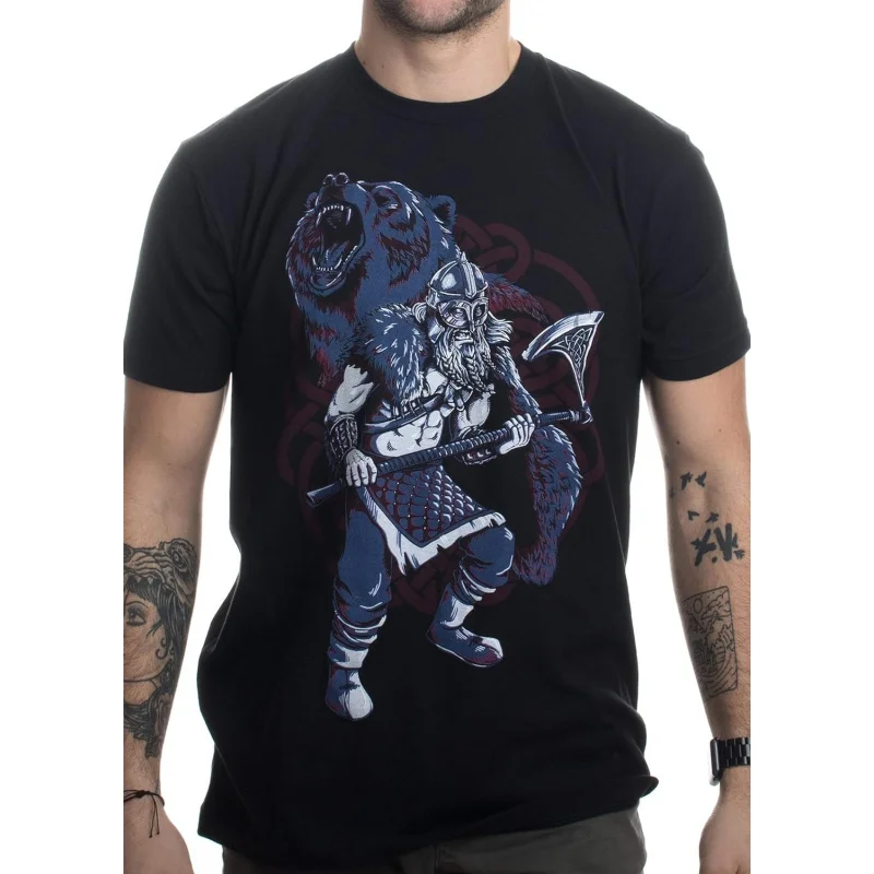 

Viking Berserker, Bear Spirit Valhalla Nordic Mythology Warrior gift t shirt Norse Myths Valhalla Graphic clothes All size tops