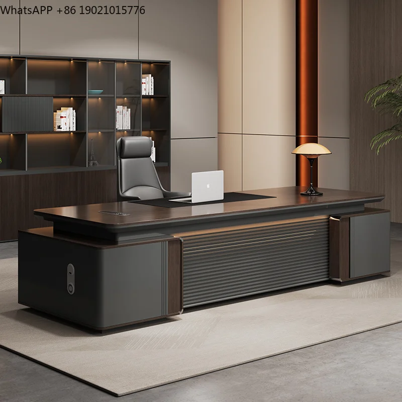 Designer Strong Executive Office Desk Wood Big Computer Luxury Executive Office Desk Modern Black Mesa De Escritorio Mesa Office