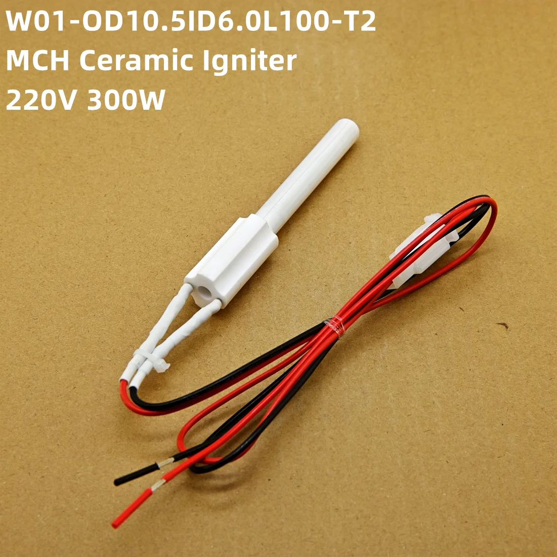 220V 300W ceramic igniter OD10.5 * L100mm wooden ball oven/heating furnace ignition rod ceramic electric heating pipe