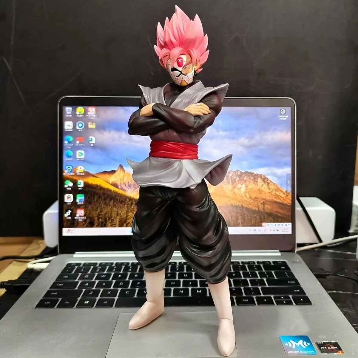 

27,5 см/10,83 дюйма Dragon Ball, черная фигурка Гоку Zamasu, фигурки героев, статуя из ПВХ, коллекционная модель, игрушки, подарки