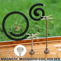 New Magnetic Suction Stand Incense Clip Moxa Stick Clip Mosquito Coil Holder Support Frame Broken Sandalwood Incense Shelf Base