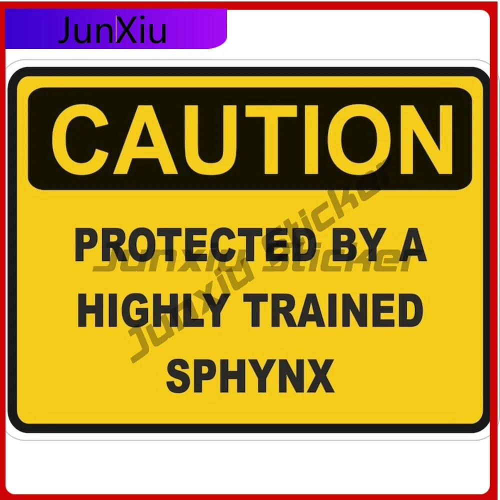 

Cat Caution Funny Bumper Anti Scratch Decal Vinyl Bumper Yellow Proof Cool Fade Boat by Protected Sphynx Anti Funny Square