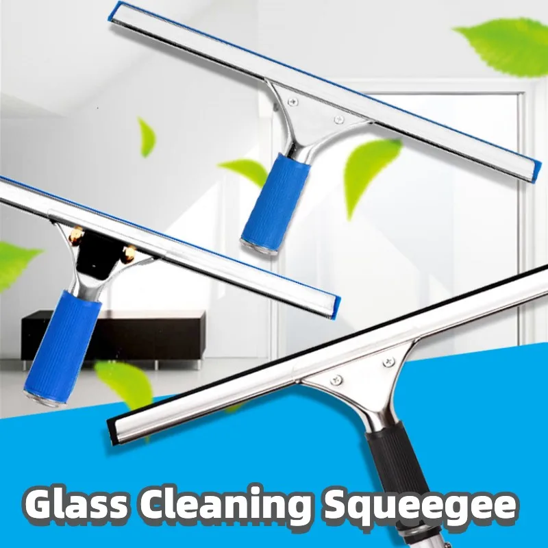 Glass Cleaning Squeegee Window Wiper 25 35 45cm Window Cleaning Tool Rubber Blade for Bathroom Shower Home Car Glass Cleaning