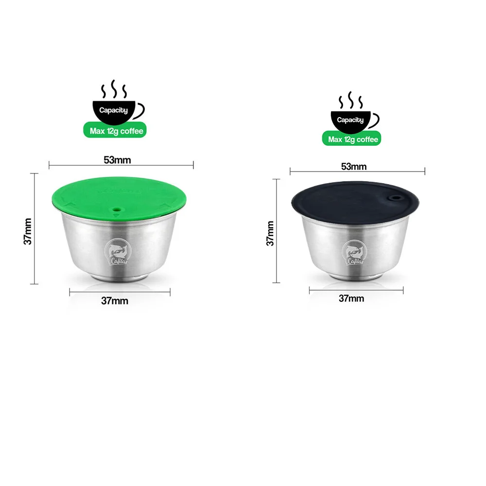 iCafilas For Dolce Gusto Crema Coffee Filters Reusable Refillable Coffee Capsule Stainless Steel Pod Nescafe Baskets Lumio Cup