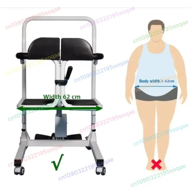 Multifunctional and easy-to-operate family toilet bath chair
