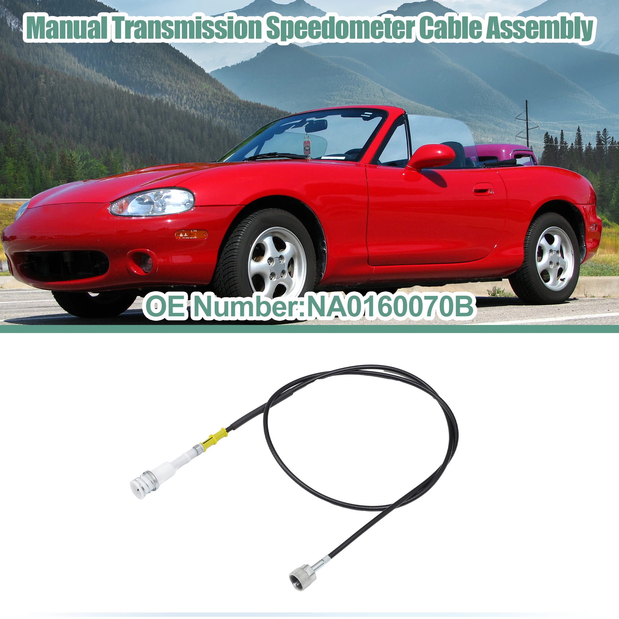 

X Autohaux Manual Transmission Speedometer Cable Assembly Fit for Mazda Miata 1990 1991 1992 1993 1994 1995 1996 1997