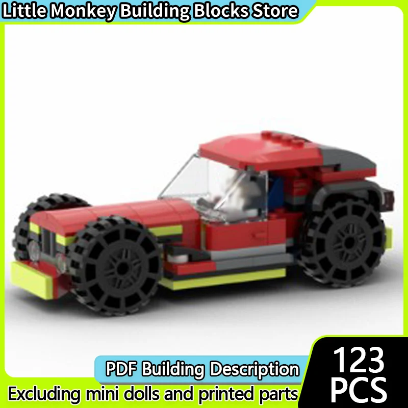 

Speed Racing Car Model MOC Building Bricks Classic Modified Car Modular Technology Children Holiday Gifts Assemble Toys Suit