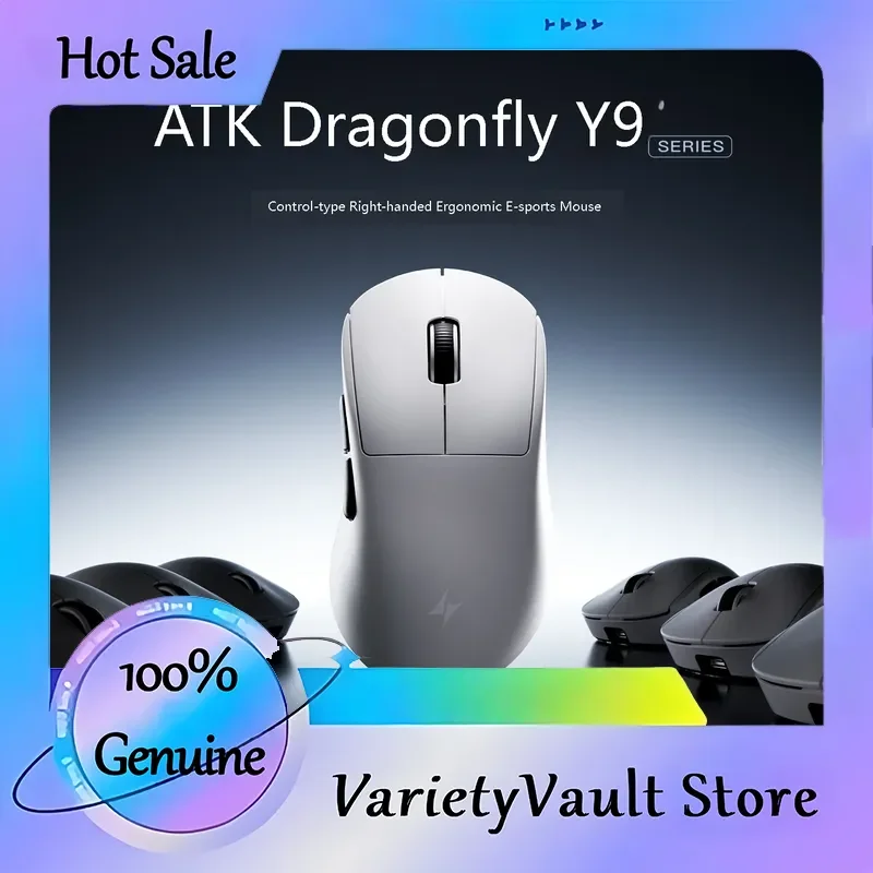 

ATK Dragonfly Y9 Wireless Gaming Mouse High Performance PAW3950 Nordic54L15 8Khz for Computer Office Use Mouse Accessories