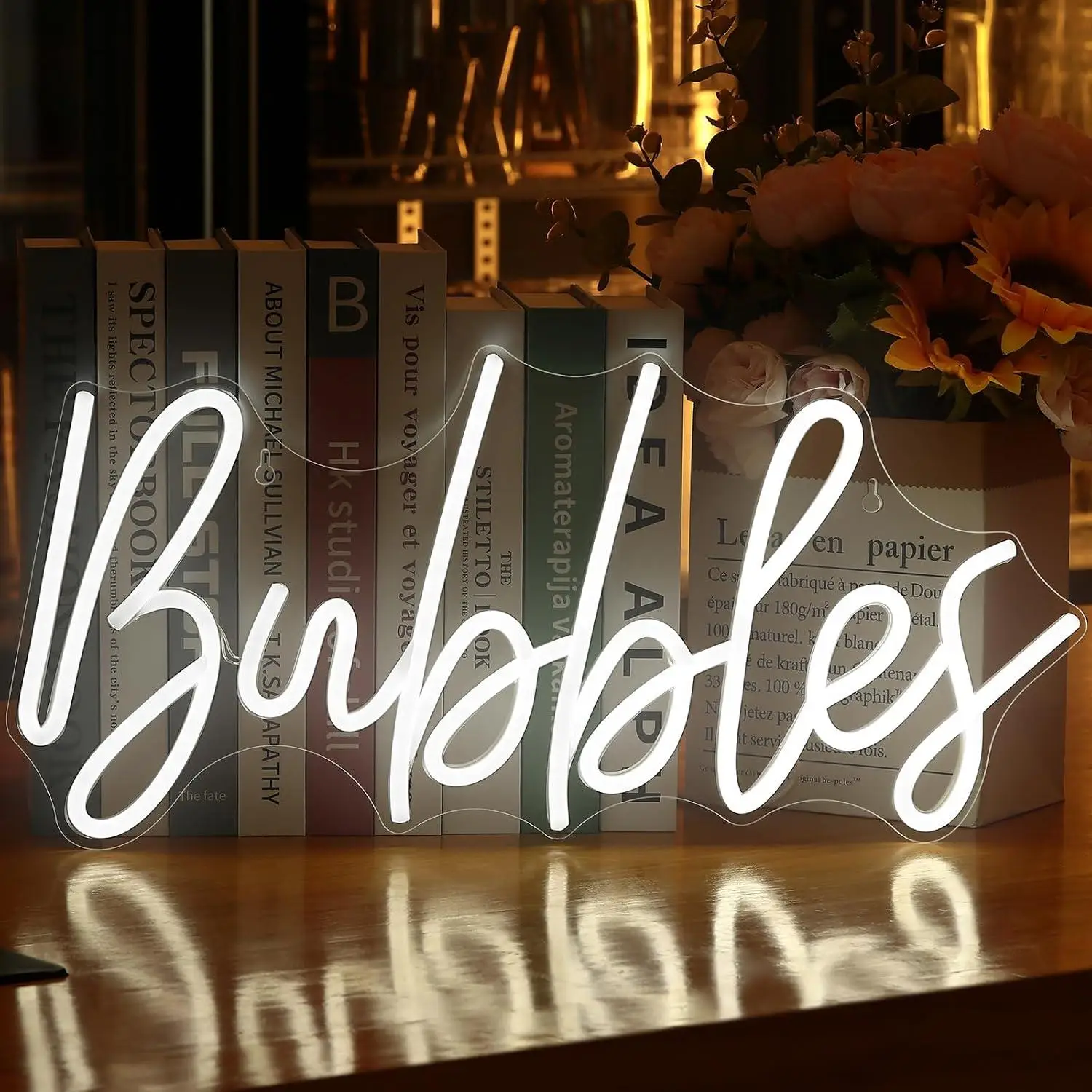 Bubbles Neon Sign USB Dimmable LED Neon Lights For Home Bedroom Wedding Party Happy Birthday Christmas Wall Backdrop Decoration