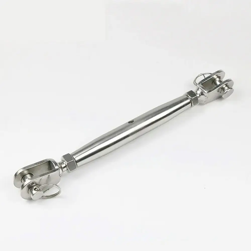 1Pcs M5-M24 Closed Body Turnbuckle Silver Closed Body Rigging Screw Rust Resistant Jaw Jaw Wire Rope Tensioner