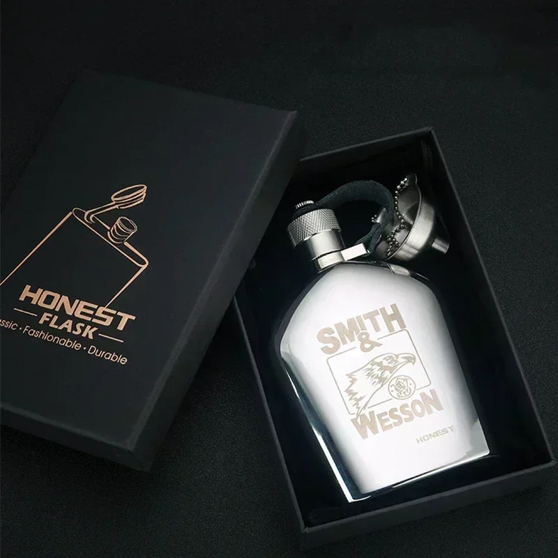 High Grade Stainless Steel Hip Flasks Exquisite 5OZ Whisky Pot Wine Pot Alcohol Bottle Whisky Flask Travel Pocket Wine Container
