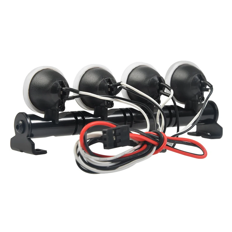 AA84 متعددة الوظائف مشرق مصباح ليد شريط مصابيح ل 1/10 RC الزاحف Traxxas TRX-4 TRX4 SCX10 RC الزاحف RC سيارة