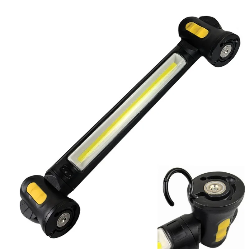 Magnetic Work Light Rechargeable Motion Sensor Car Repair Lamp Underhood Light Bar With Hook For Emergency Inspection Lighting