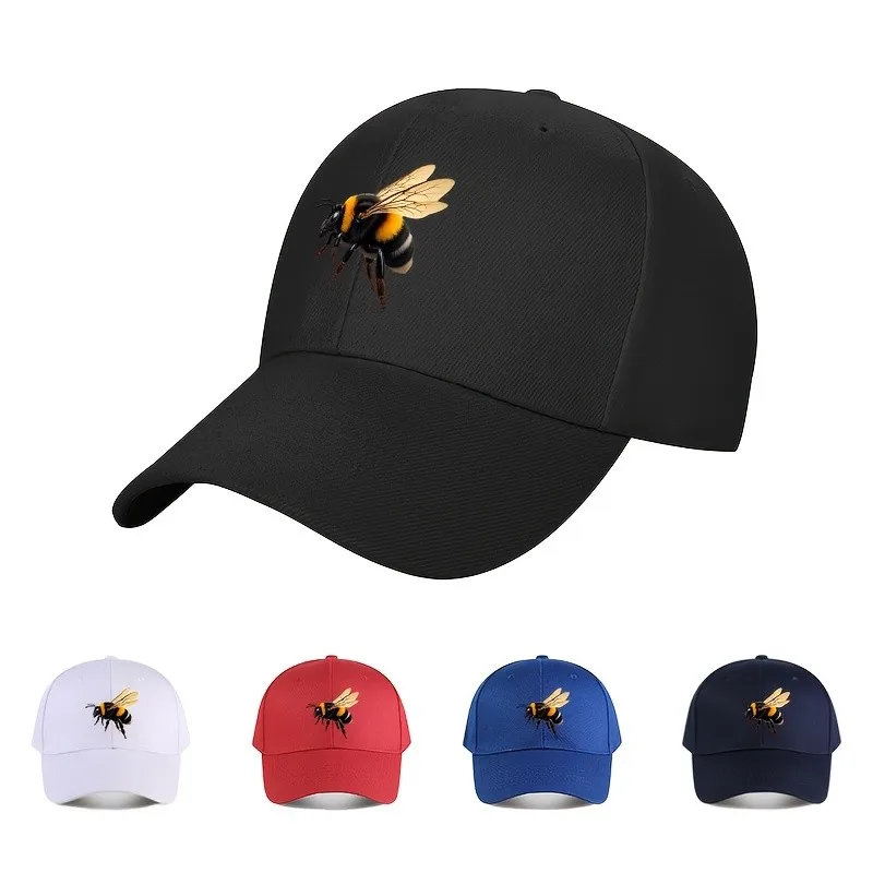 

Bee Baseball Cap Unisex Adjustable Polyester Casual Fashion Headwear for Outdoor