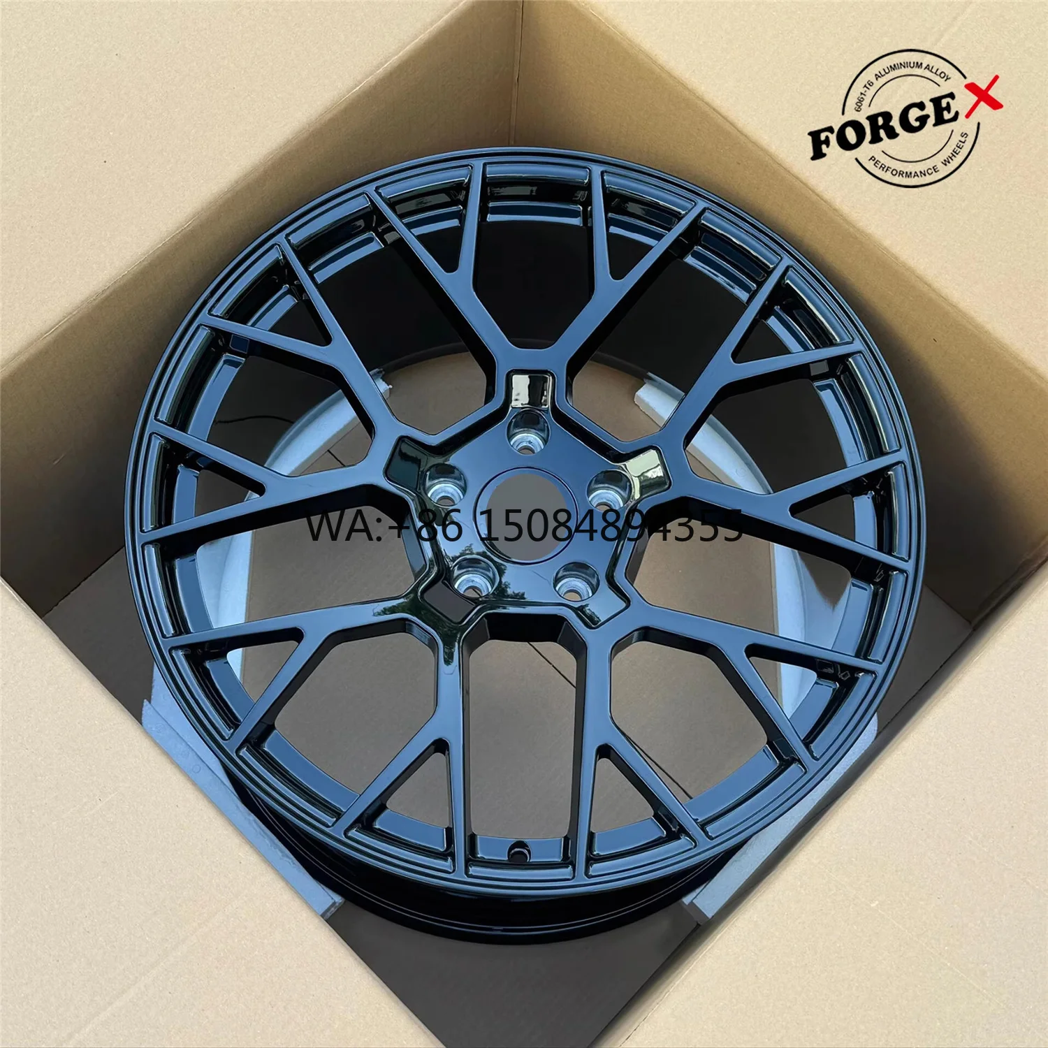 

Tailored Full Gloss Black 5 Holes OEM Forged Aluminium Alloy Wheels, Aftermarket Design with 20mm ET and 100mm Spec