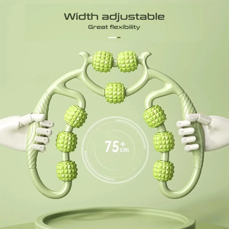 Round Massager Roller for Waist Abdominal Muscles Ring Leg Clip Stovepipe To Clear The Meridian Portable Cellulite Massage Tool