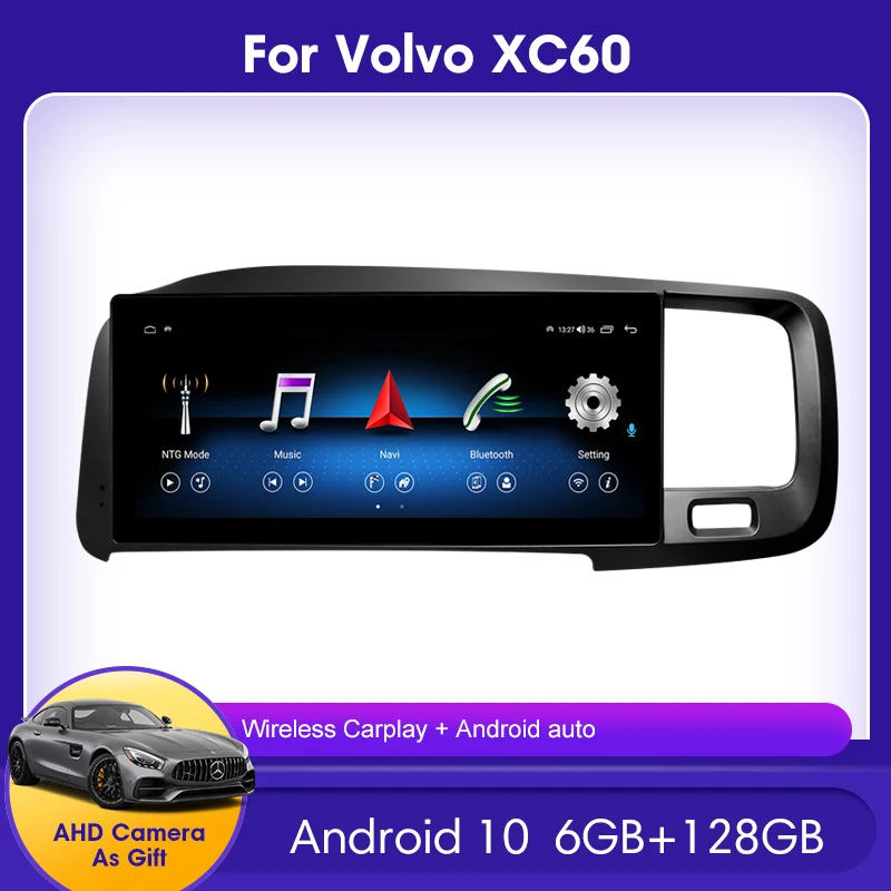 8.8inch RAM4G Android13 Car Radio Stereo For Volvo S60 V60 xc60 2011-2015 GPS Support trip informaiton full touch