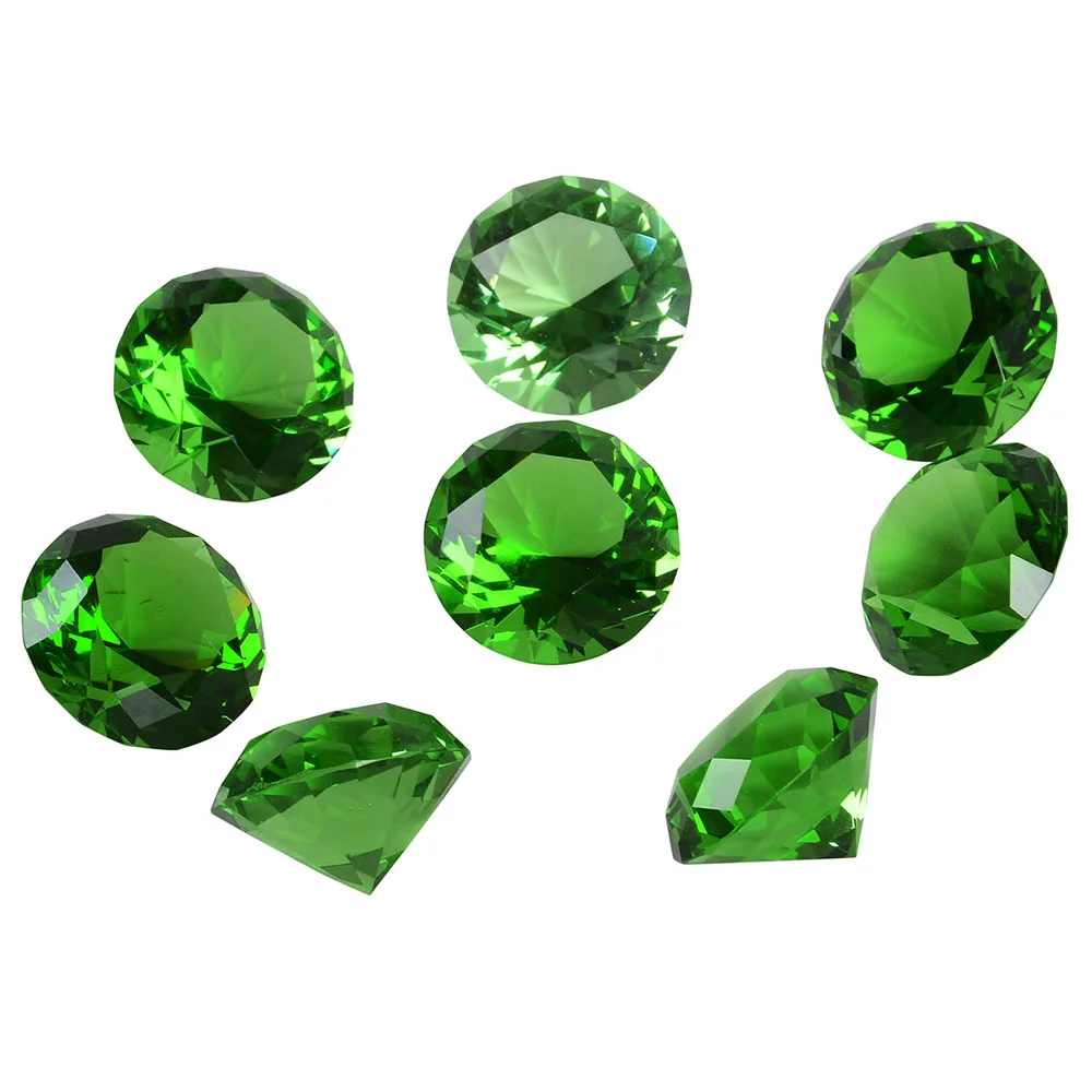 8 sztuk 30MM wielokolorowy kryształowy diament przycisk do papieru 1.2 Cal szklane diamenty dekoracja stołu biurowego w domu ślubne prezenty na boże narodzenie — zdjęcie 3