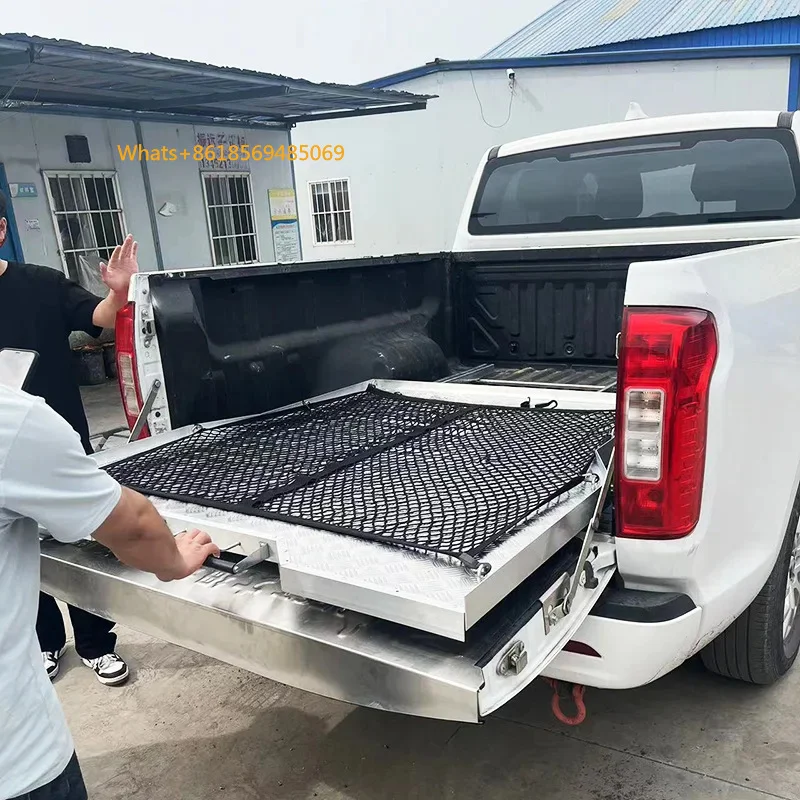 Factory Price    Tacoma L200 NP300 4x4 Pickup Truck Rear Drawer Tray Push-Pull Design Exterior Accessorie