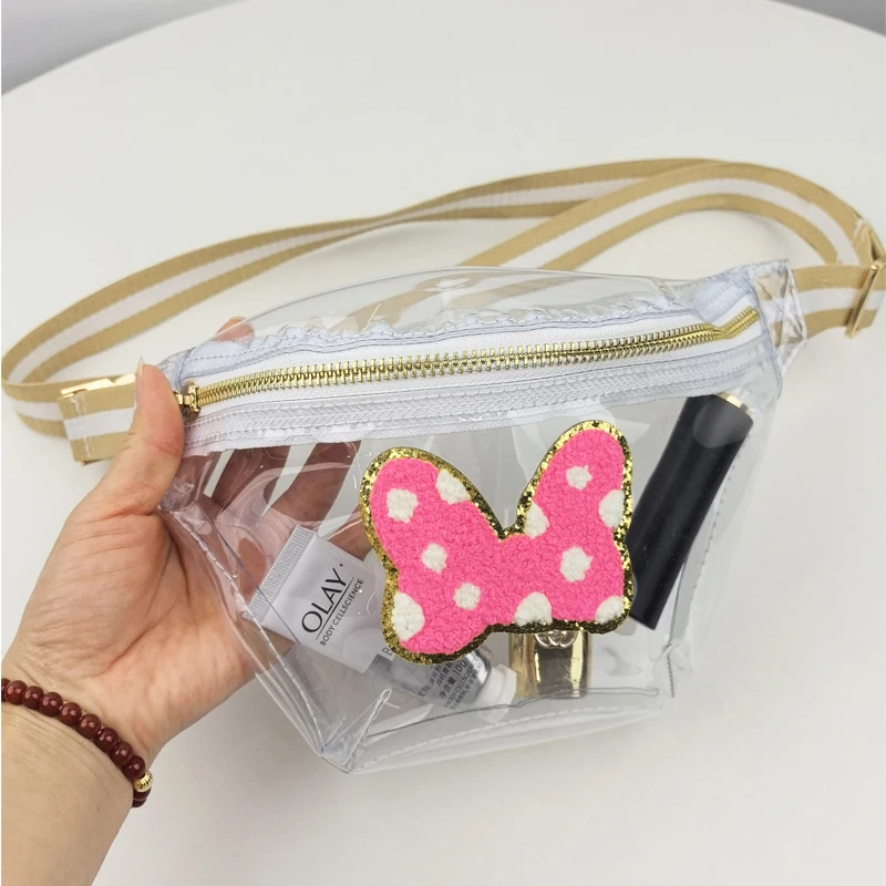 Fanny Pack Waterproof Transparent PVC Waist Bags Phone Pouch chest Strap Bag For Women Men Outdoor Sport