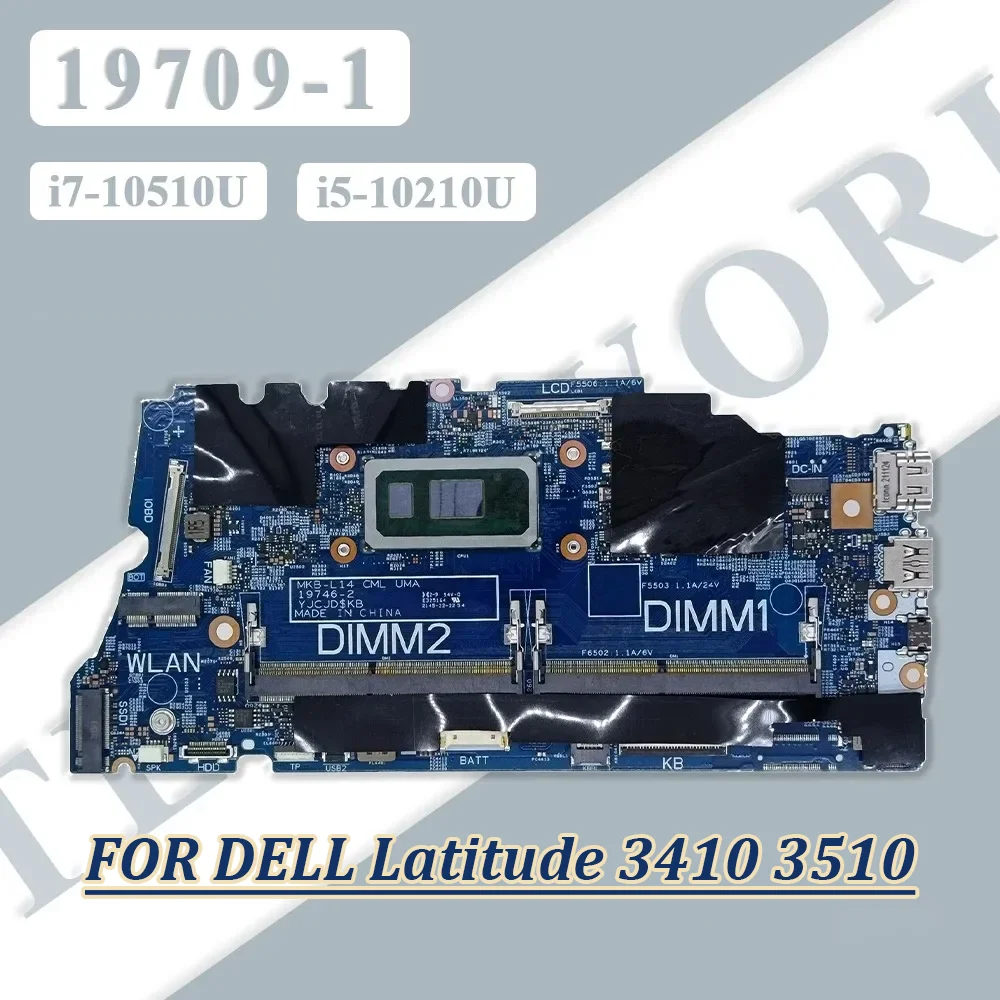 

03C8WJ 0T1PH0 For Dell Latitude 3410 3510 Laptop Motherboard W/ i5 i7 MX230-2G Notebook Mainboard 19709-1