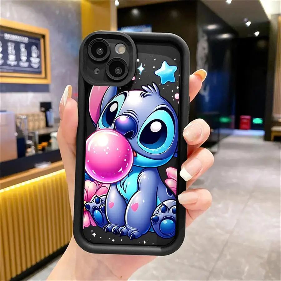 Capa de Telefone Stitch dos desenhos animados para Xiaomi, Capa Bonito para Redmi 12, 12C, 13C, 5G, 13, 4G, A1, A2 Plus, A3, Poco X3 NFC, X3 Pro, c50, C51, C61