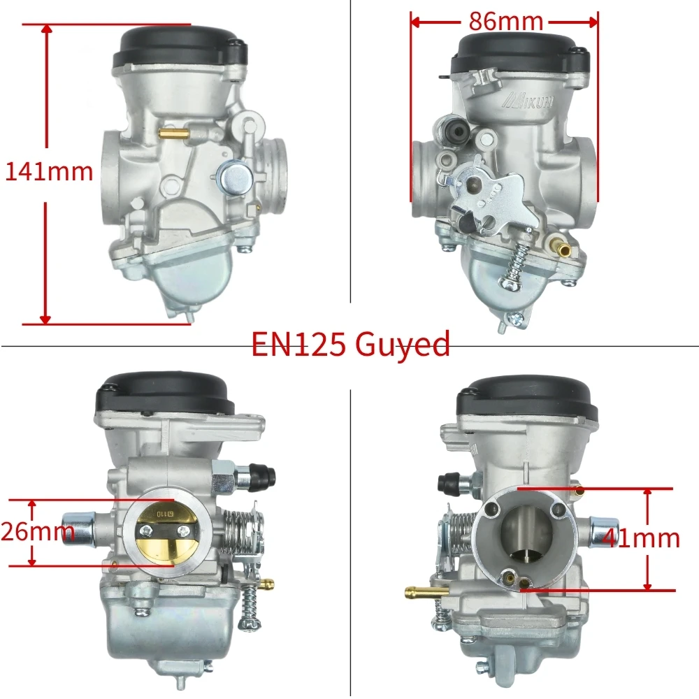 26 مللي متر دراجة نارية المكربن لسوزوكي EN125 125cc محرك GZ125 اللص GN125 GS125 EN125 Mikuni Carb