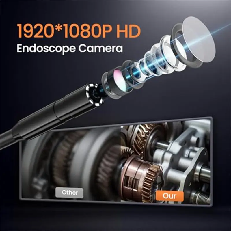 【PORTABLE】Borescope Inspection Camera Handheld Digital Endoscope Sewer Pipe Camera