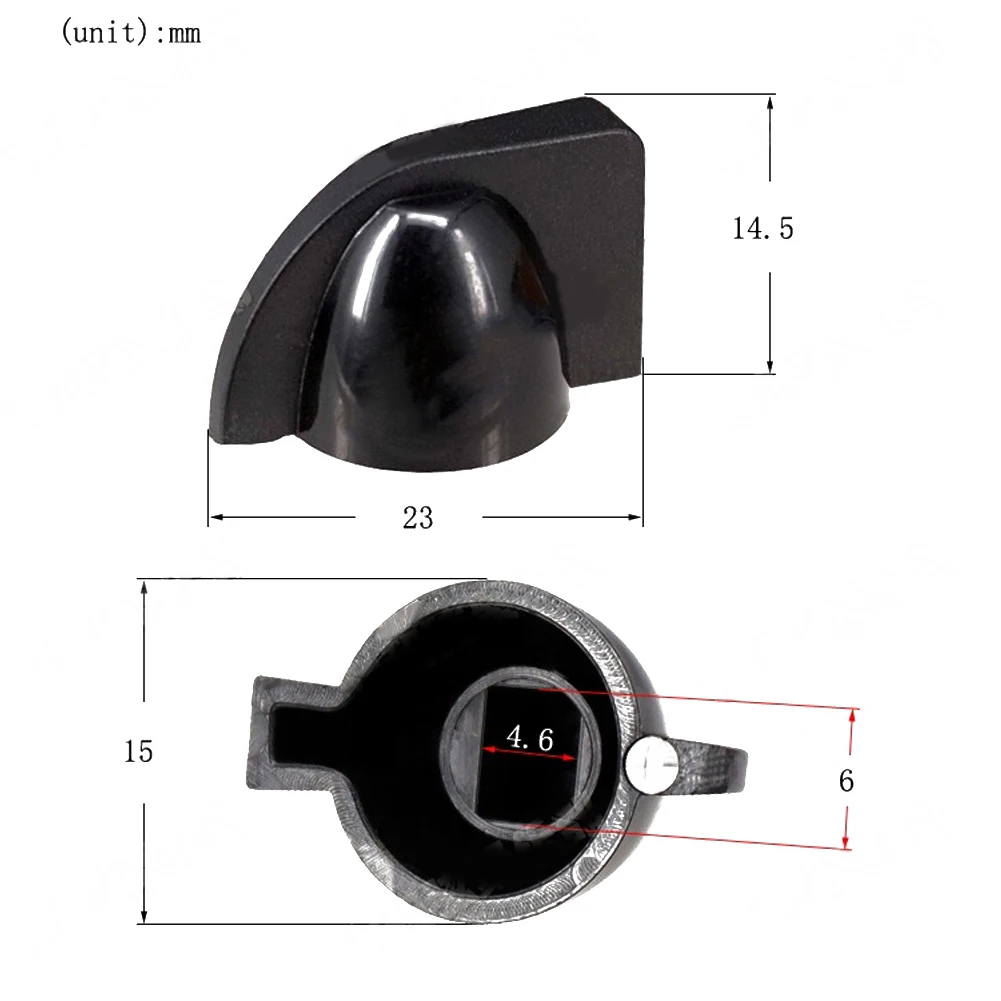 Guitar Pedal Guitar Effector Chicken Head Buttons Chicken Head Plastic Secure Control 6mm Pots Shafts Practical