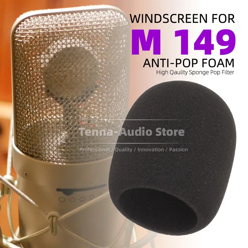 Windshield Sponge Mic Cover For Neumann M149 Tube M 149 Shield Windproof Foam Dustproof Record Microphone Windscreen Pop Filter